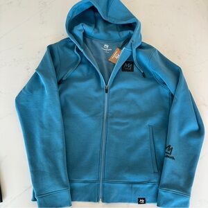 *NWT* Mammoth Mountain Lake Blue zipper hoodie - Adult Small